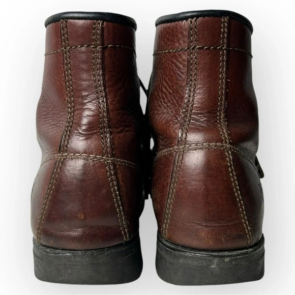 Frye Vintage Brown Leather 6 Hole  Lace Up Boots 7 - Picture 6 of 14